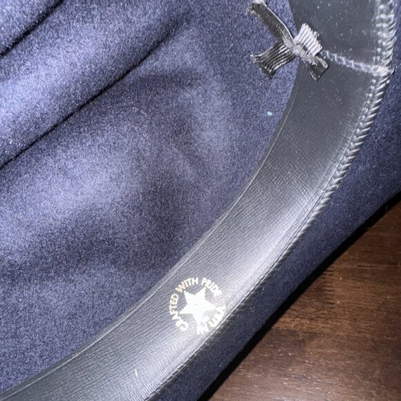 Nancy Hughes Hat Co. Cowboy Western Rodeo Pageant Hat 100% USA Wool Blue Floral - Picture 6 of 8